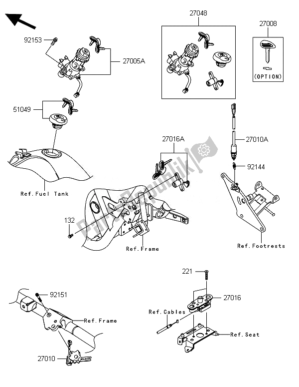 Todas las partes para Switch De Ignición de Kawasaki VN 1700 Classic ABS 2014