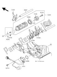 tambour de changement de vitesse et fourchette de changement de vitesse