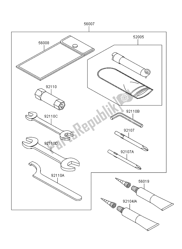 Todas las partes para Herramientas De Propietarios de Kawasaki KVF 750 4X4 EPS 2013