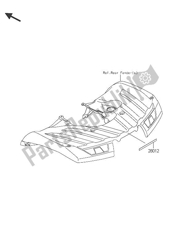 All parts for the Reflectors (eu) of the Kawasaki Brute Force 750 4X4I EPS 2016