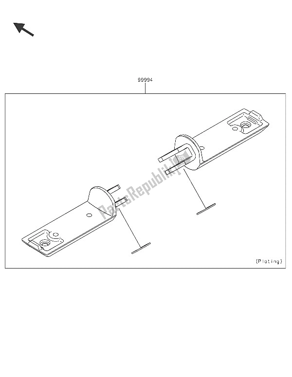 All parts for the Accessory (foot Peg) of the Kawasaki Vulcan S ABS 650 2016