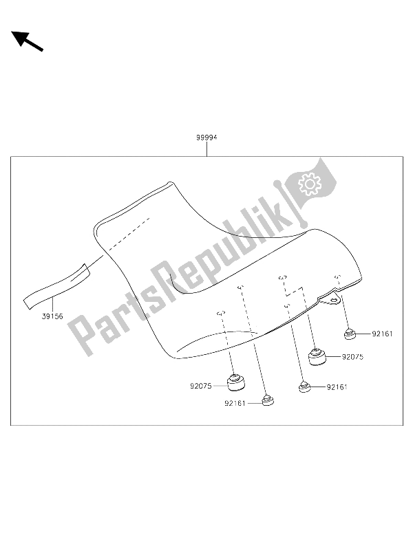 Todas las partes para Accesorio (asiento De Alcance Reducido) de Kawasaki Vulcan S 650 2015