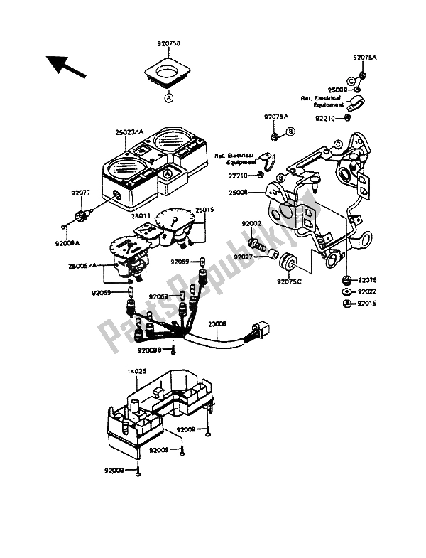 Todas las partes para Medidor (es) de Kawasaki KMX 125 1991