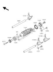 tambour de changement de vitesse et fourchette de changement de vitesse