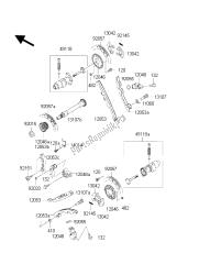 árbol de levas y tensor