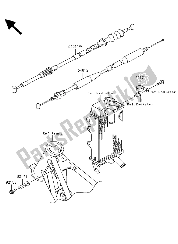 Wszystkie części do Kable Kawasaki KX 85 SW LW 2008