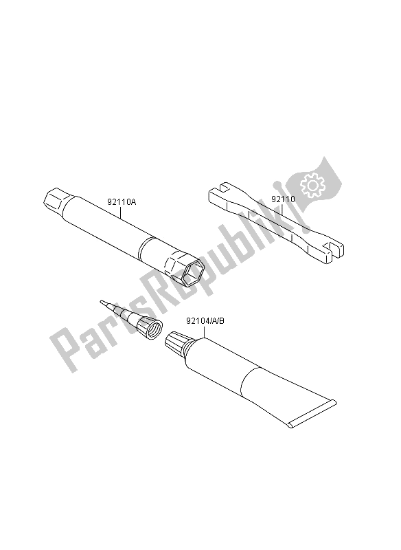 Todas las partes para Herramientas De Propietarios de Kawasaki KLX 450R 2011