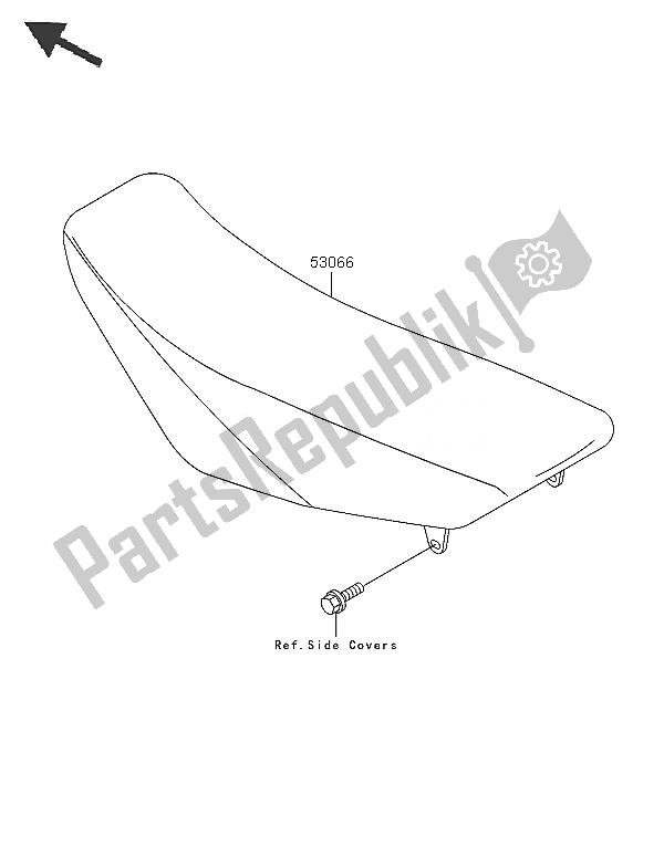 All parts for the Seat of the Kawasaki KX 85 SW LW 2005