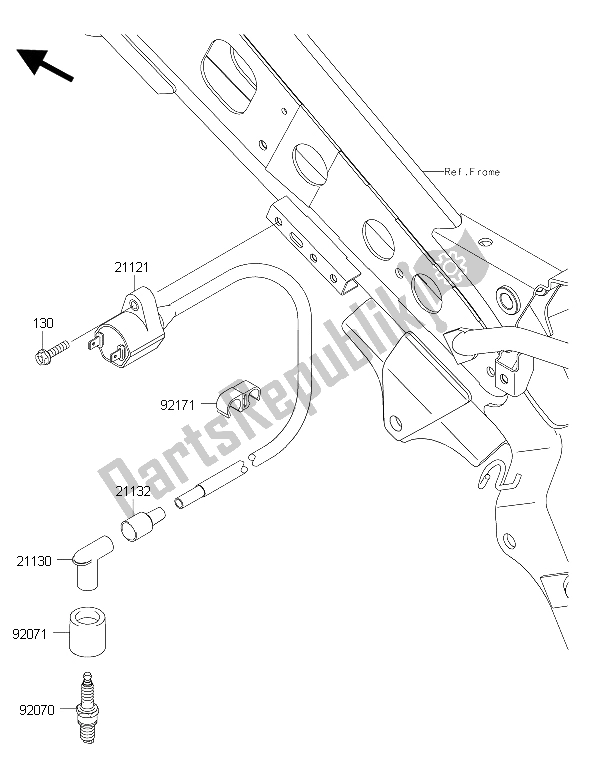 Todas as partes de Sistema De Ignição do Kawasaki KLX 110 2015