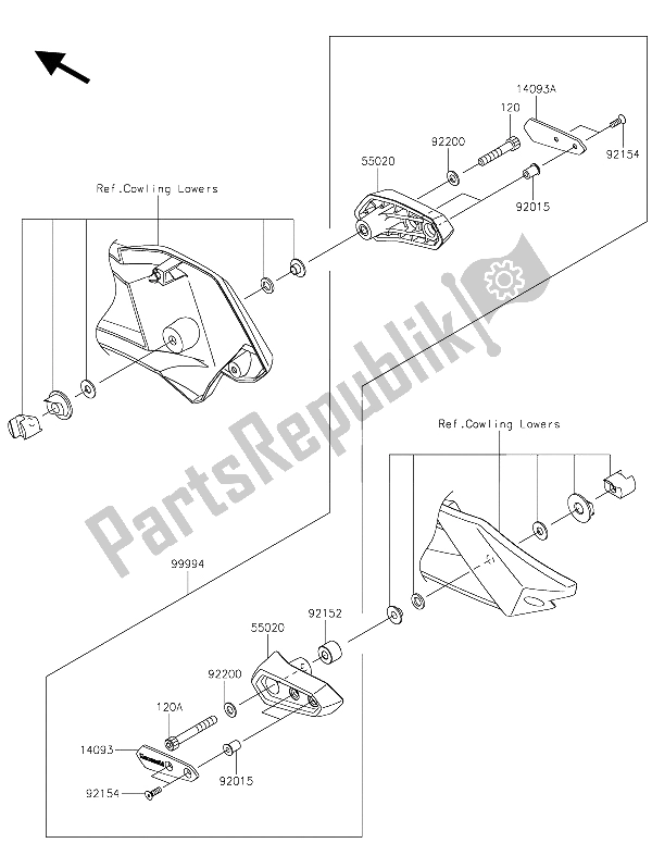 Todas las partes para Accesorio (control Deslizante Del Motor) de Kawasaki Ninja H2 1000 2015