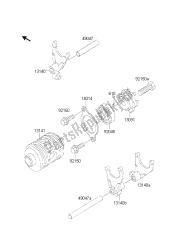 tambour de changement de vitesse et fourchette de changement de vitesse