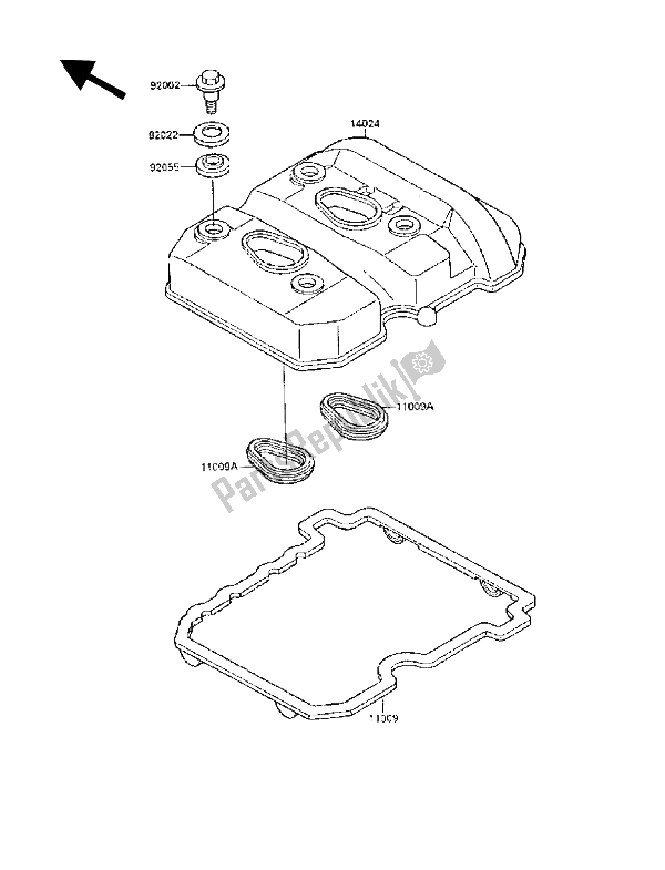 Wszystkie części do Cylinder Kawasaki GPX 250R 1989