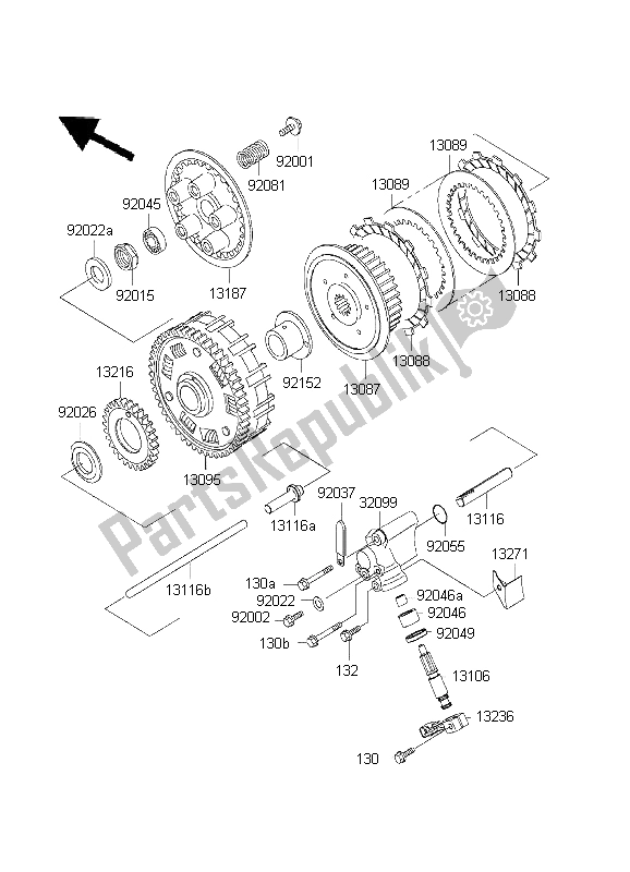 Wszystkie części do Sprz? G? O Kawasaki W 650 1999