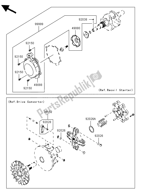 All parts for the Optional Parts of the Kawasaki KVF 650 4X4 2012