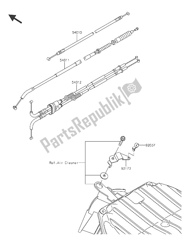 All parts for the Cables of the Kawasaki Ninja ZX 6R ABS 600 2016