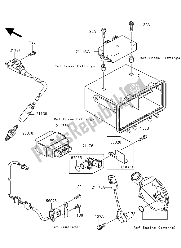 Todas las partes para Sistema De Encendido de Kawasaki KVF 360 4X4 2010