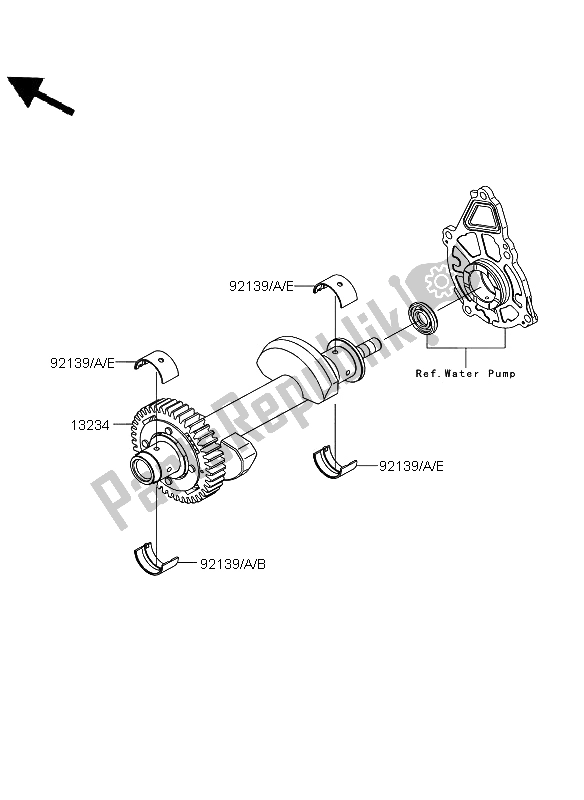 All parts for the Balancer of the Kawasaki Versys ABS 650 2012