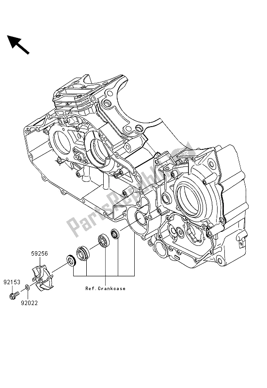 Tutte le parti per il Pompa Dell'acqua del Kawasaki VN 1700 Voyager Custom ABS 2013