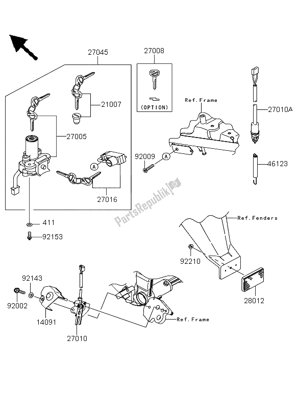 Todas las partes para Switch De Ignición de Kawasaki KLX 250 2012