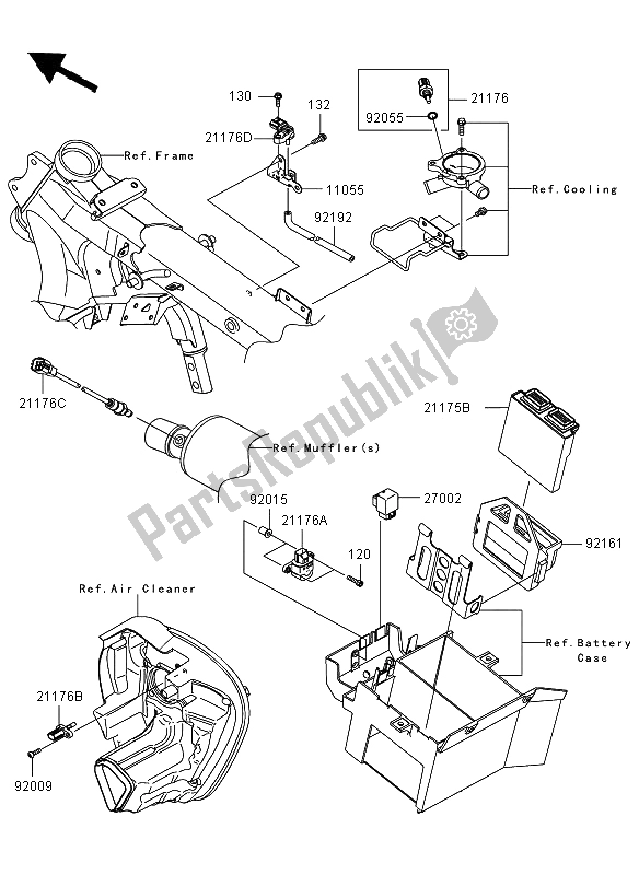 Toutes les pièces pour le Injection De Carburant du Kawasaki VN 1700 Voyager ABS 2012