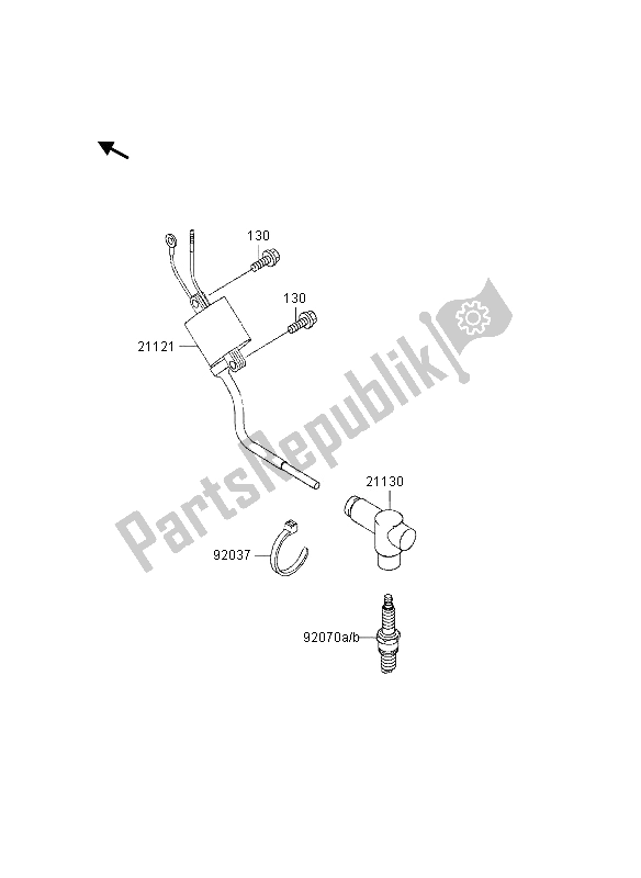 Todas las partes para Sistema De Encendido de Kawasaki KX 125 1997