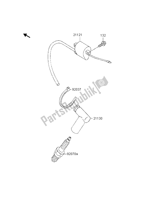 All parts for the Ignition System of the Kawasaki KX 80 SW LW 1997