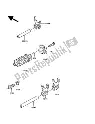 tambour de changement de vitesse et fourche (s) de changement de vitesse