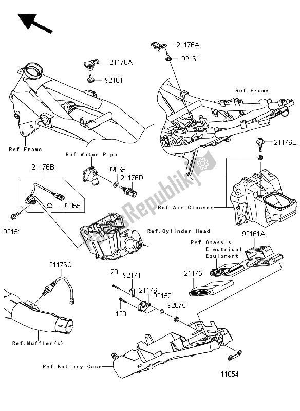 Tutte le parti per il Iniezione Di Carburante del Kawasaki Z 750 ABS 2008