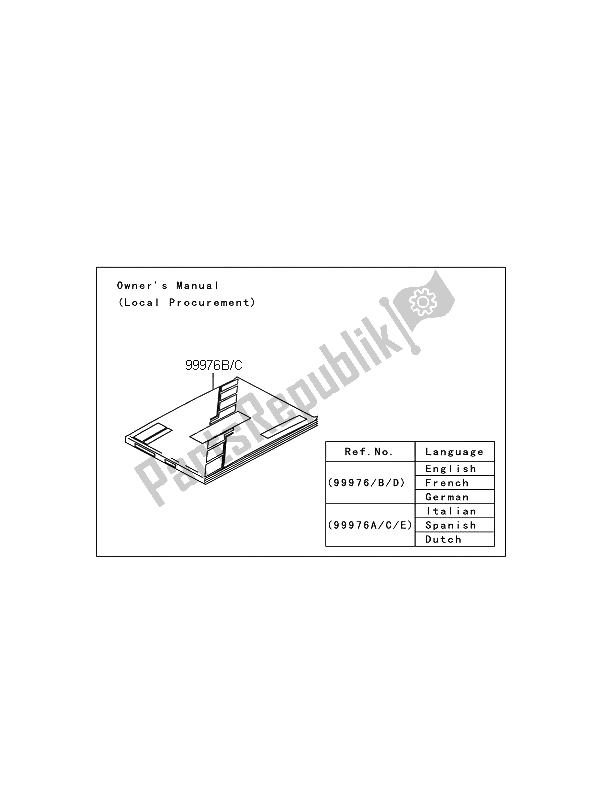 All parts for the Manual (eu) of the Kawasaki KX 65 2011