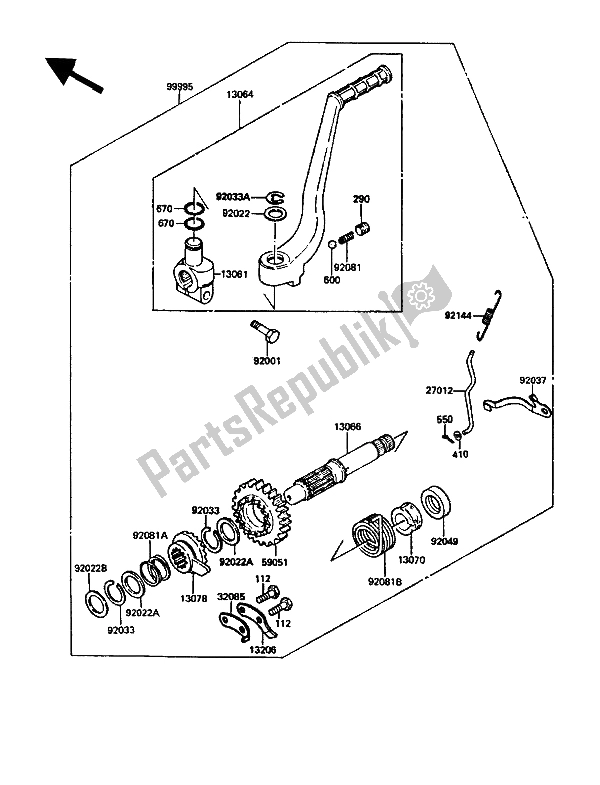 All parts for the Optional Parts of the Kawasaki KLR 500 1989