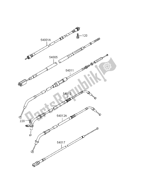 Todas las partes para Cables de Kawasaki VN 800 Classic 1998