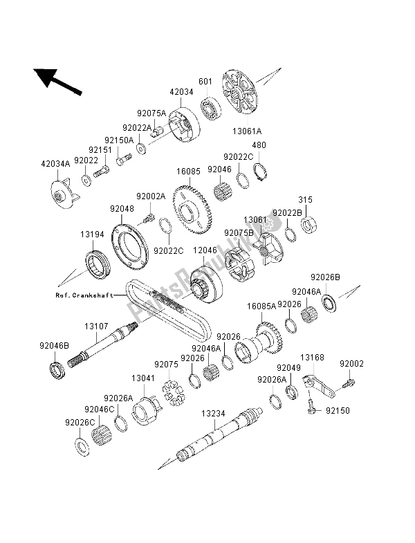 Wszystkie części do Stabilizator Kawasaki ZRX 1100 1998