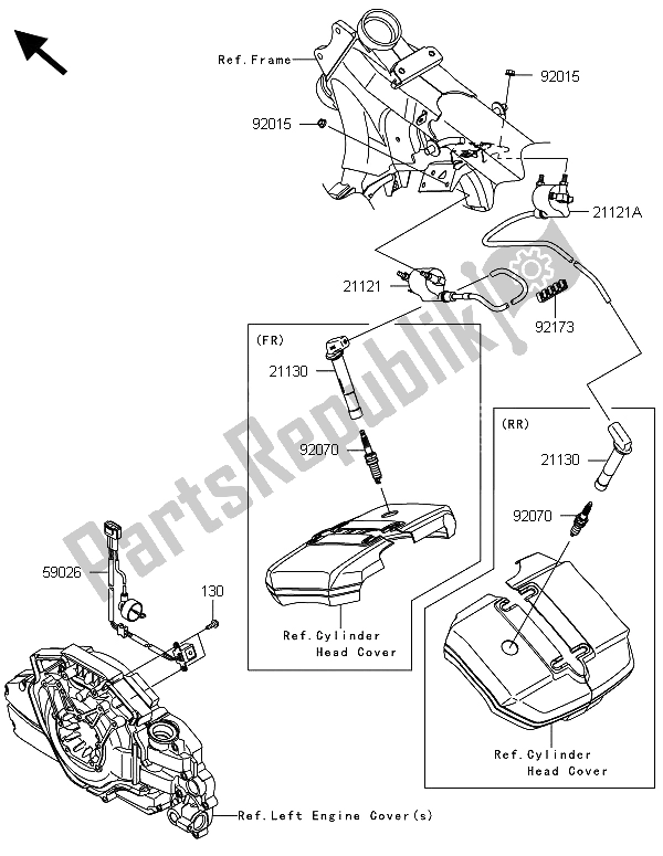 Tutte le parti per il Sistema Di Accensione del Kawasaki VN 1700 Voyager ABS 2013 Tutte le parti per il Sistema Di Accensione del Kawasaki VN 1700 Voyager ABS 2013