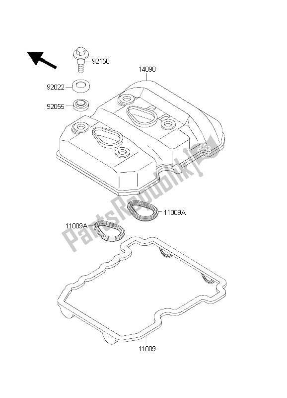 Wszystkie części do Cylinder Kawasaki EL 252 2003