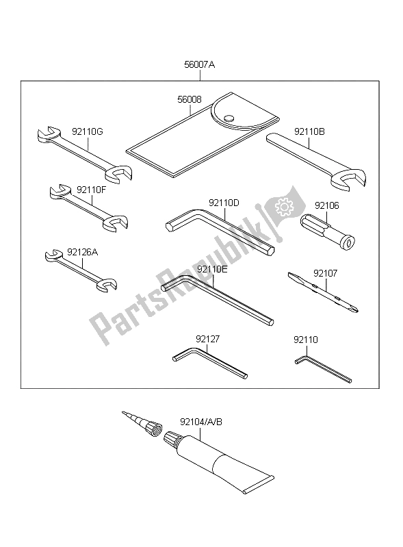 Toutes les pièces pour le Outils Propriétaires du Kawasaki Z 1000 2011