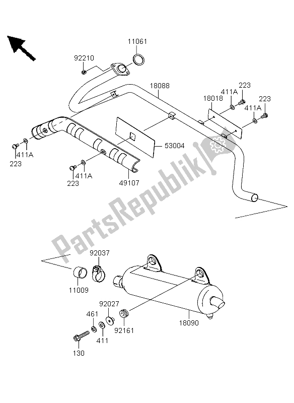 Wszystkie części do T? Umik Kawasaki KVF 360 2003