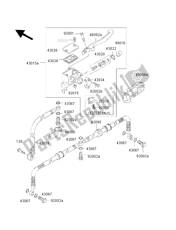 Todas las partes para Cilindro Maestro Delantero de Kawasaki KVF 400 2002
