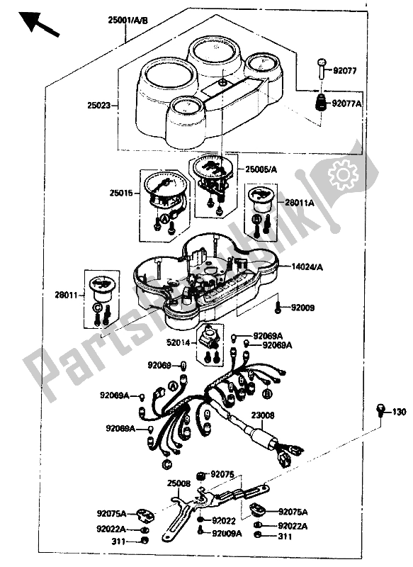 Tutte le parti per il Metro del Kawasaki ZX 10 1000 1990