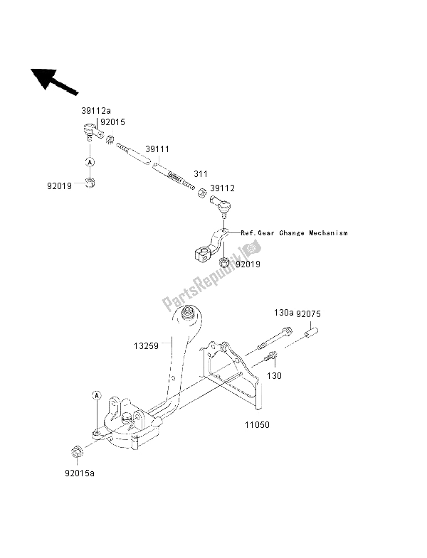 Todas las partes para Controlar de Kawasaki KVF 400 2002