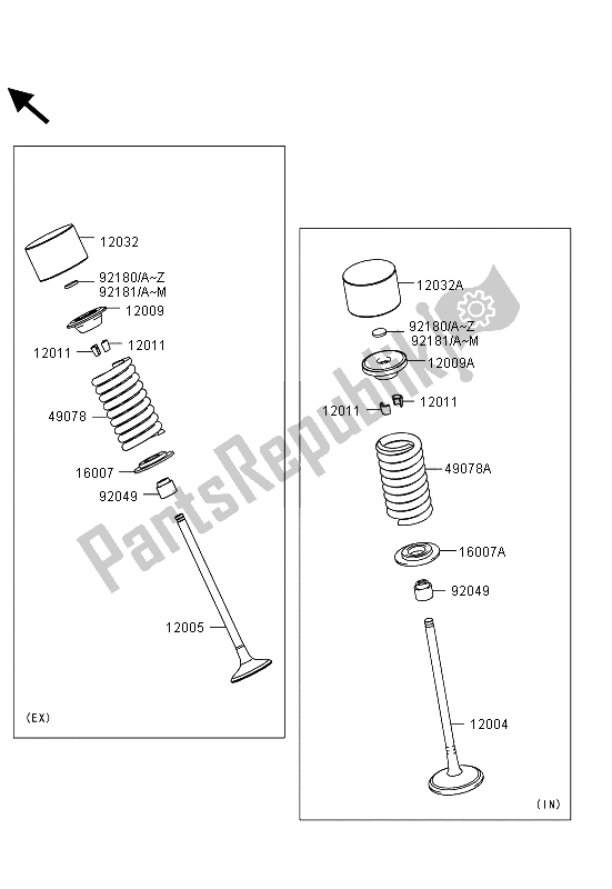 All parts for the Valve(s) of the Kawasaki Ninja ZX 10R 1000 2013