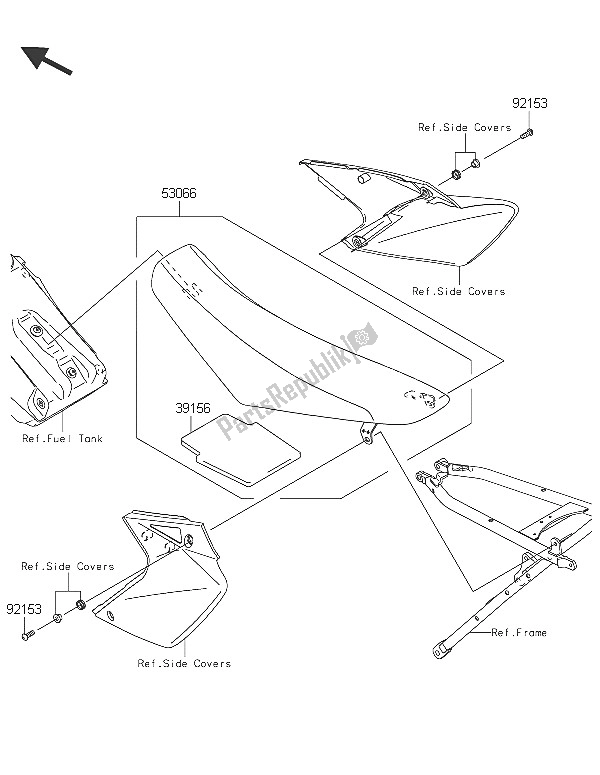 All parts for the Seat of the Kawasaki KLX 450R 2016