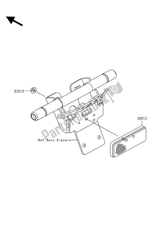 Toutes les pièces pour le Réflecteurs du Kawasaki VN 1700 Voyager ABS 2012