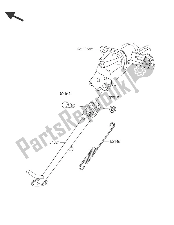 Todas las partes para Stand (s) de Kawasaki ER 6F ABS 650 2016