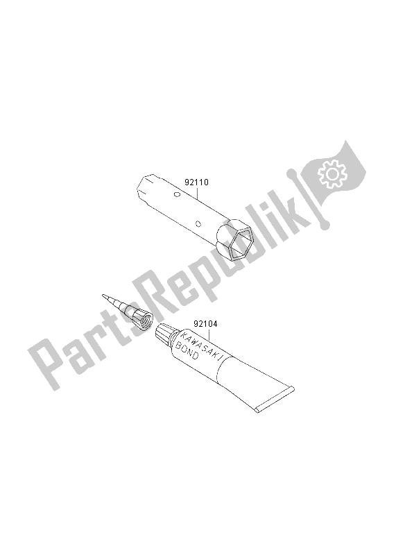 All parts for the Owners Tools of the Kawasaki KLX 300R 1997