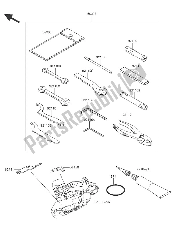 Tutte le parti per il Strumenti Proprietari del Kawasaki Ninja 250 SL 2016