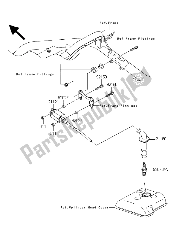 Todas las partes para Sistema De Encendido de Kawasaki KFX 450R 2008