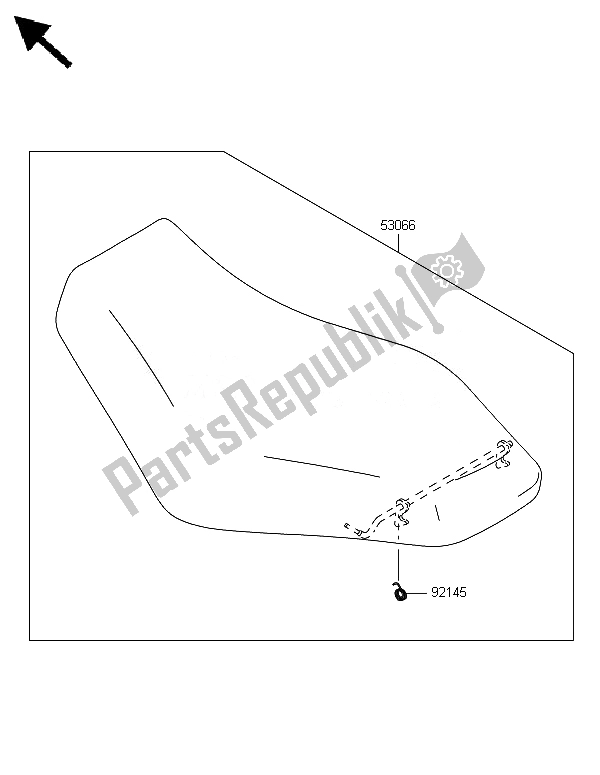 Todas las partes para Asiento de Kawasaki Brute Force 650 4X4I 2014