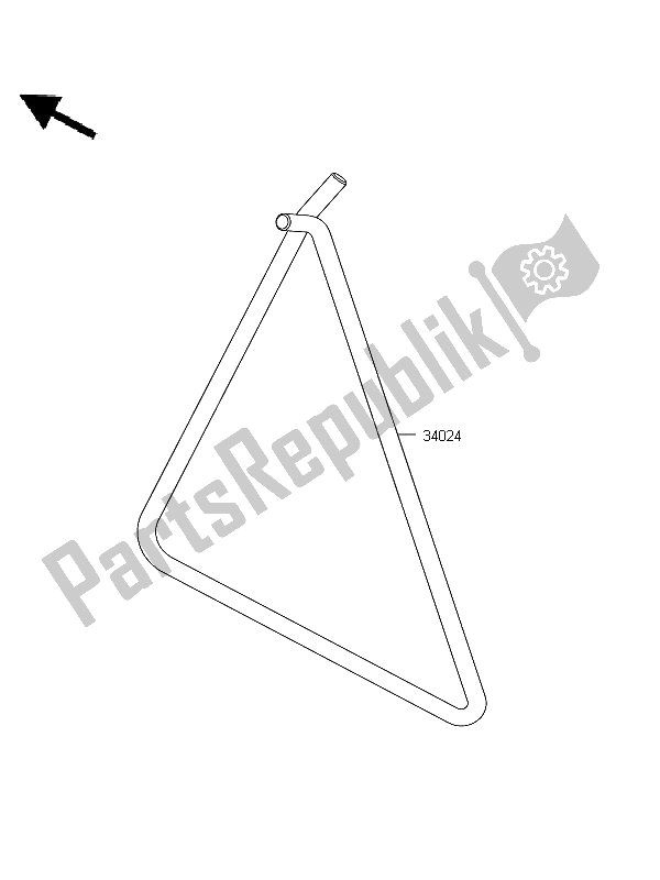 All parts for the Stand of the Kawasaki KX 85 SW LW 2011