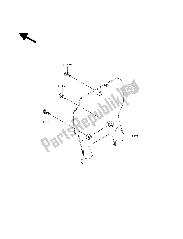 Tutte le parti per il Accessorio del Kawasaki KX 100 1993