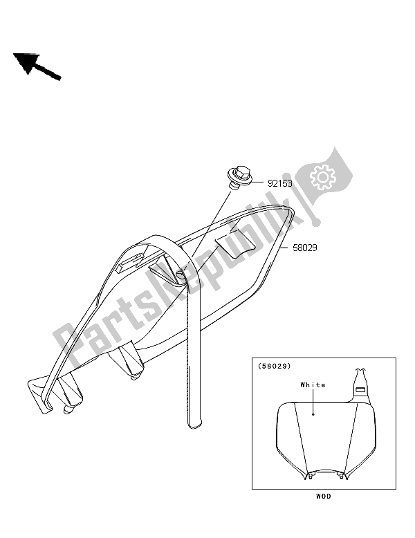 Tutte le parti per il Accessorio del Kawasaki KX 250 2008